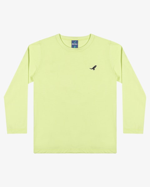 Camiseta Básica Infantil em Meia Malha ReiRex Verde