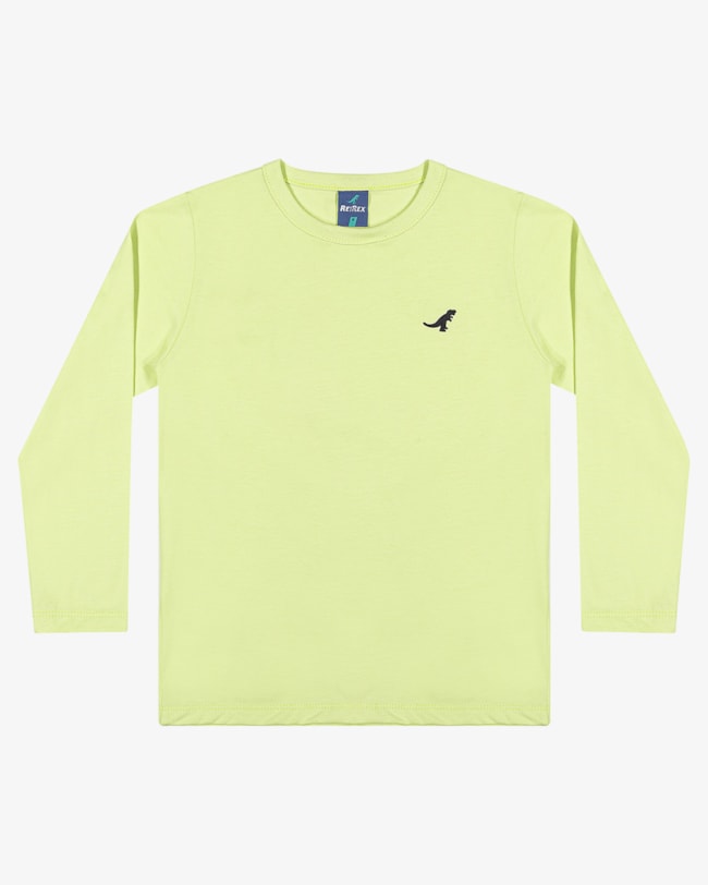 Camiseta Básica Infantil em Meia Malha ReiRex Verde-f5c0b64e-cde3-478f-ae0c-b451f6f0d470