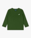 Camiseta Básica Infantil Menino com Manga Longa - ReiRex - Militar-1bffcf66-d8e1-4c83-9fc7-8822ea9a27c2