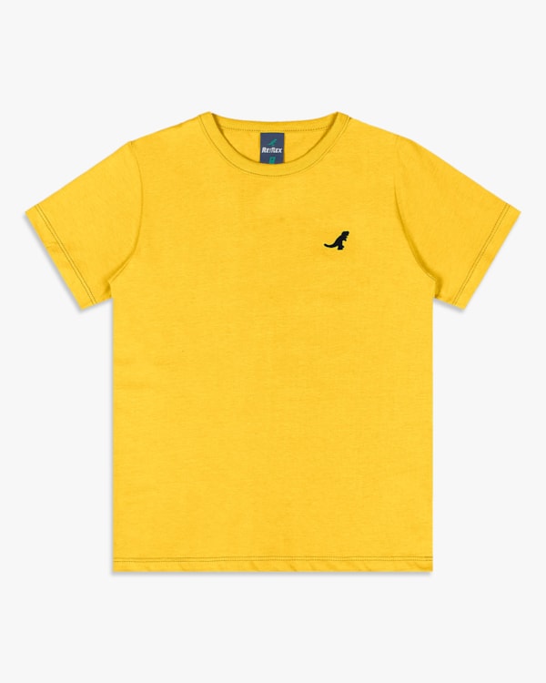 Camiseta Básica Infantil Menino em Meia Malha - ReiRex - Sol