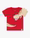 Camiseta Bebê com Estampa Dinossauro e Escamas - ReiRex - Tomato-9efa825c-7cdf-43f2-87df-c2aa7b06a51a