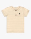 Camiseta Bebê Menino com Gola Padre em Meia Malha - ReiRex - Tapioca-4007c619-d06d-4294-a384-4c2605bf11c0