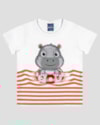 Camiseta Bebê Menino com Hipopótamo Interativo ReiRex Branco-338c056e-2519-431f-bc68-bb595a73f260