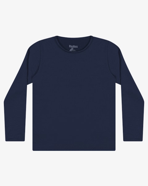 Camiseta em Malha Térmica Infantil ReiRex Azul