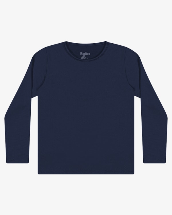 Camiseta em Malha Térmica Infantil ReiRex Azul