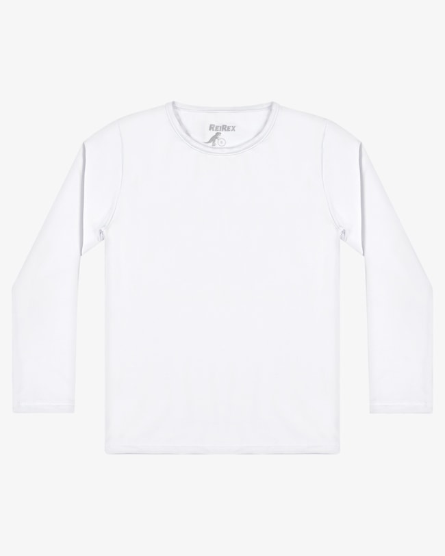 Camiseta em Malha Térmica Infantil ReiRex Branco-46a6e321-0197-40d5-a18f-4030b8ca59ce
