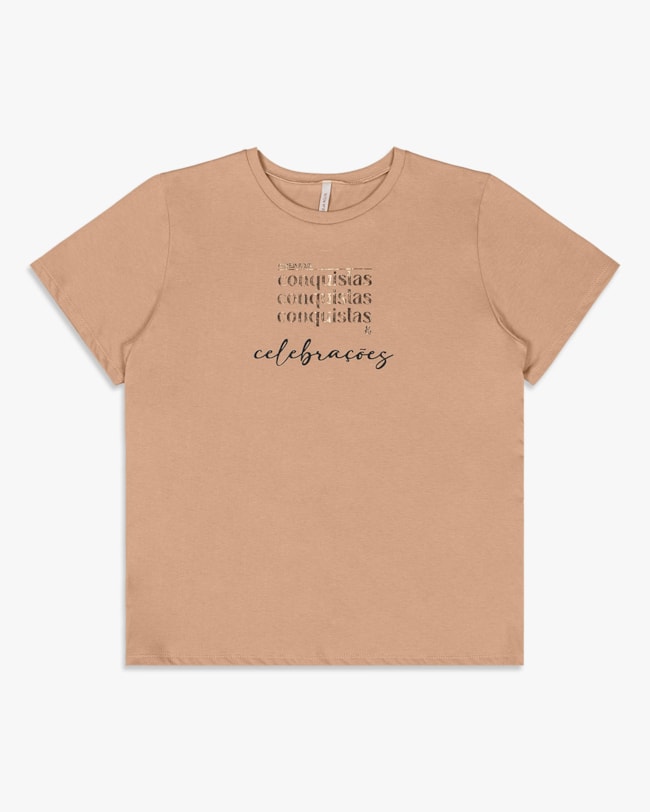 Camiseta Feminina em Meia Malha com Estampa - Cereja Rosa - Toffee-be6c5d61-9901-4ab7-aa2f-a0b7202527a4