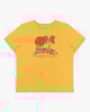 Camiseta Feminina Plus Size com Estampa - Cereja Rosa - Mostarda-0c76b47c-ad3d-402f-8c9d-a025579be7a7