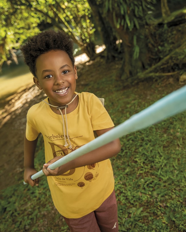 Camiseta Infantil em Meia Malha com Estampa ReiRex-6dc567e5-2beb-4be7-a15b-3b50953d0ef0