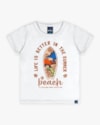 Camiseta Infantil em Meia Malha Estampa Dinossauro - ReiRex - Branco-b2661044-4f82-4212-8d4a-38b6fbdadf6e