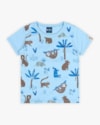 Camiseta Infantil Estampada em Meia Malha - ReiRex - Azul-705455fd-d489-4d71-b67e-2a860b1d2b8c