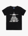 Camiseta Infantil Manga Curta Estampa Decolagem - ReiRex - Preto-9afbd092-d720-4036-9a22-70c7163d0319