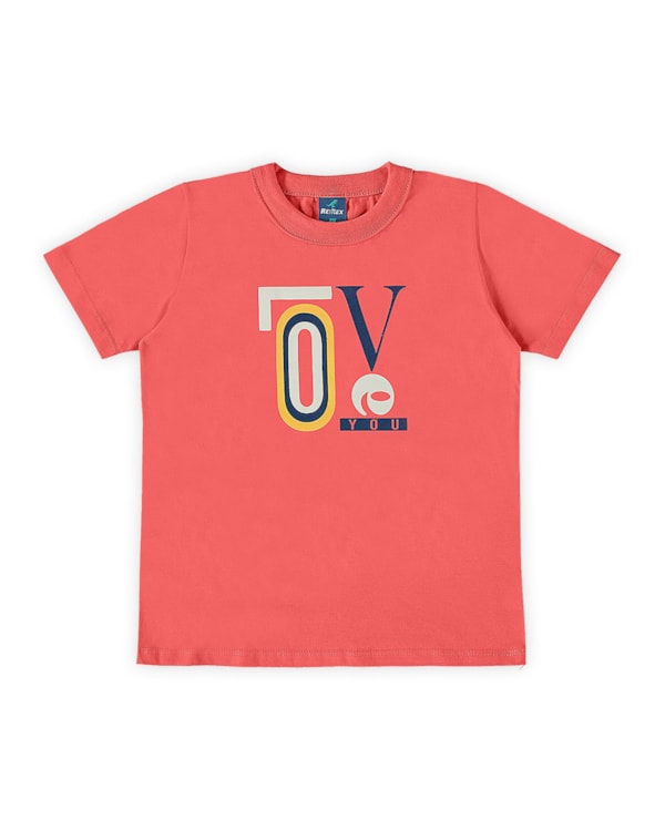 Camiseta Infantil Masculina Estampa Mãe e Filhos - Rei Rex - Lagosta 01
