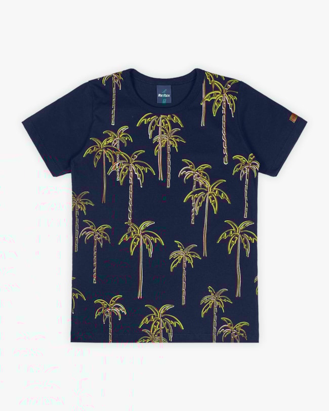 Camiseta Infantil Masculina Estampa Palmeiras - ReiRex - Oxford-80f734c2-9983-4602-8a26-ed79427b83d3