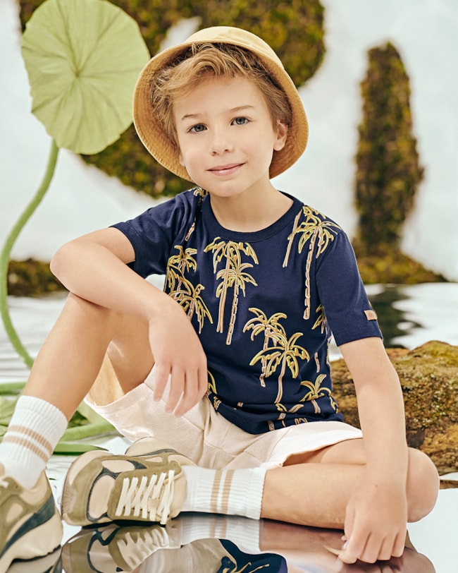 Camiseta Infantil Masculina Estampa Palmeiras - ReiRex - Oxford-d9947ad7-4330-495e-9894-1656e7ce7f72