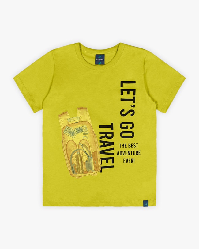 Camiseta Infantil Masculina Manga Curta Estampada - ReiRex - Aspargo-14003588-5e25-443c-9d89-29336b261618