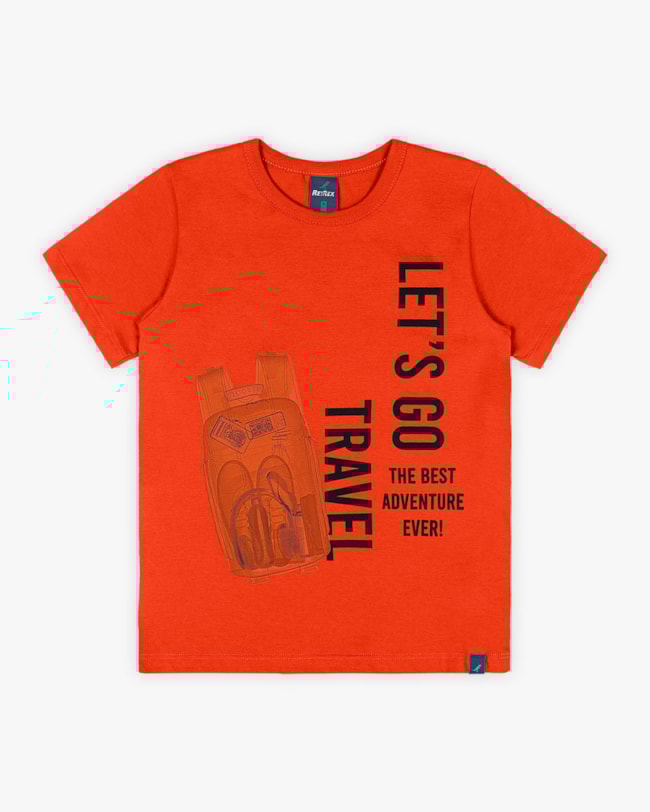 Camiseta Infantil Masculina Manga Curta Estampada - ReiRex - Carrot-2feed243-bad3-4d89-8484-1713178229d5