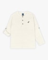 Camiseta Infantil Masculina Manga Longa com Botões - ReiRex - Natural-10-cea00536-ffc6-43dd-a8b0-aec178fcd4c4