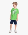Camiseta Infantil Menino com Estampa Dinossauro - ReiRex - Pistache-4cf37e99-9097-4651-a32b-88e42ca5d14a