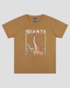 Camiseta Infantil Menino com Estampa Dinossauros ReiRex Marrom-93a1e611-5592-4318-8823-aff77164db19