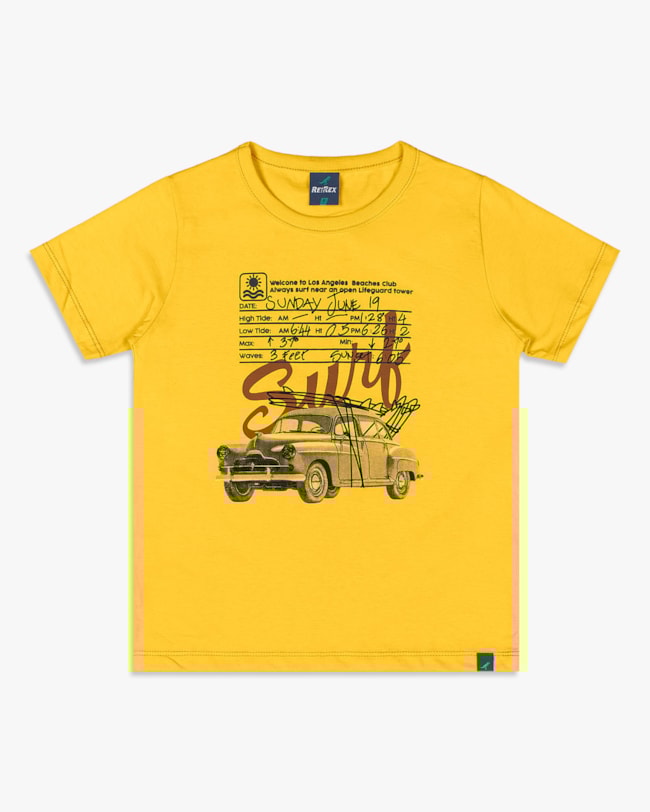 Camiseta Infantil Menino com Estampa Frontal - ReiRex - Sol-76a007c6-3254-4ed8-b11c-ea4dc4fb4408