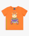 Camiseta Infantil Menino com Estampa Girafa - ReiRex - Nectarine-de12bea2-174e-4a32-be1a-9f4622d7a9e7