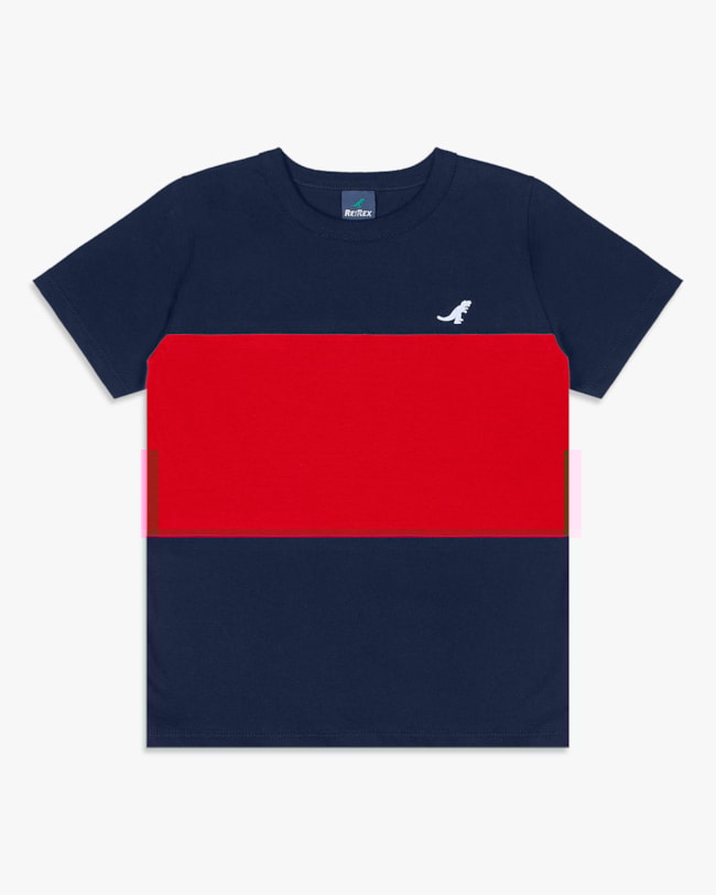 Camiseta Infantil Menino em Meia Malha - ReiRex - Oxford-f4bf0117-309e-43b6-b4a4-a519e33acca8