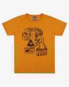 Camiseta Infantil Menino Estampa T-Rex em Meia Malha - ReiRex - Amarelo-30d9c6e8-07e9-4ba6-856b-d27868b39132