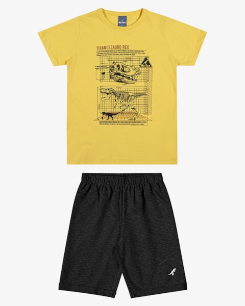 Camiseta Infantil Menino Estampa Tiranossauro - ReiRex - Ipê