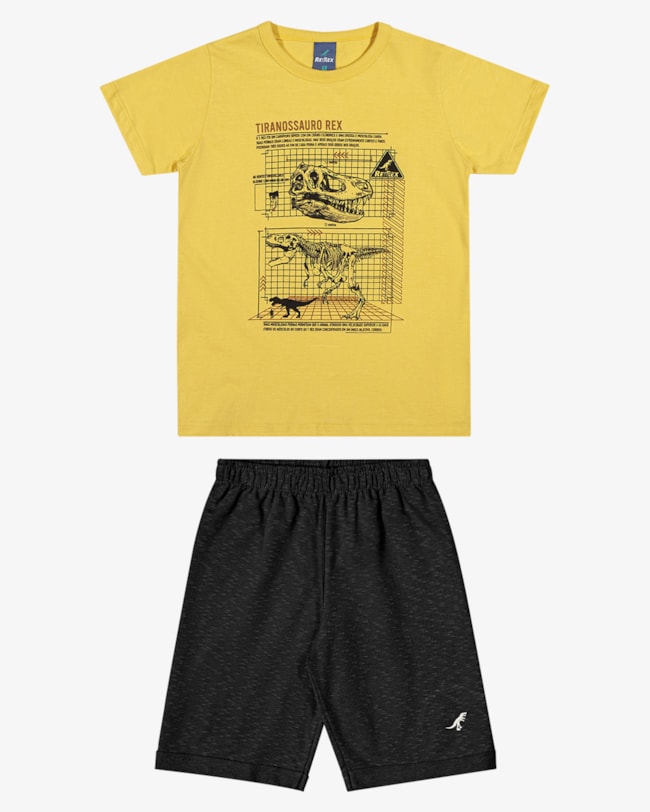 Camiseta Infantil Menino Estampa Tiranossauro - ReiRex - Ipê-fc778691-f3cb-474e-b96c-cab837bc93dc
