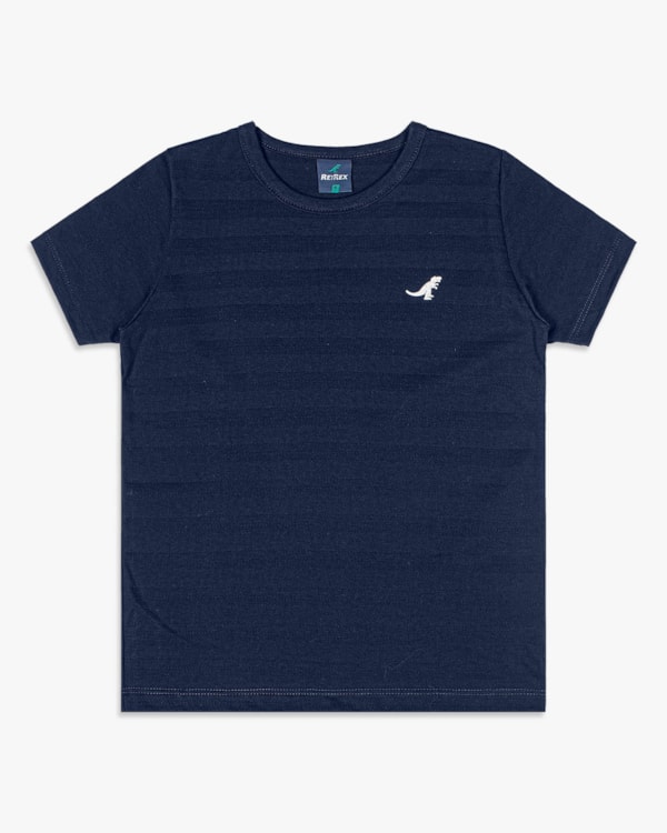 Camiseta Infantil Menino Manga Curta em Meia Malha - ReiRex - Oxford