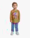 Camiseta Infantil Menino Manga Longa com Estampa Relevo - ReiRex - Marrom-d7f062e0-7a7c-4a31-af05-4b118293f319