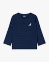 Camiseta Infantil Menino Manga Longa em Algodão - ReiRex - Azul-578ada90-4f3a-41c0-8401-6c9d4706e46b