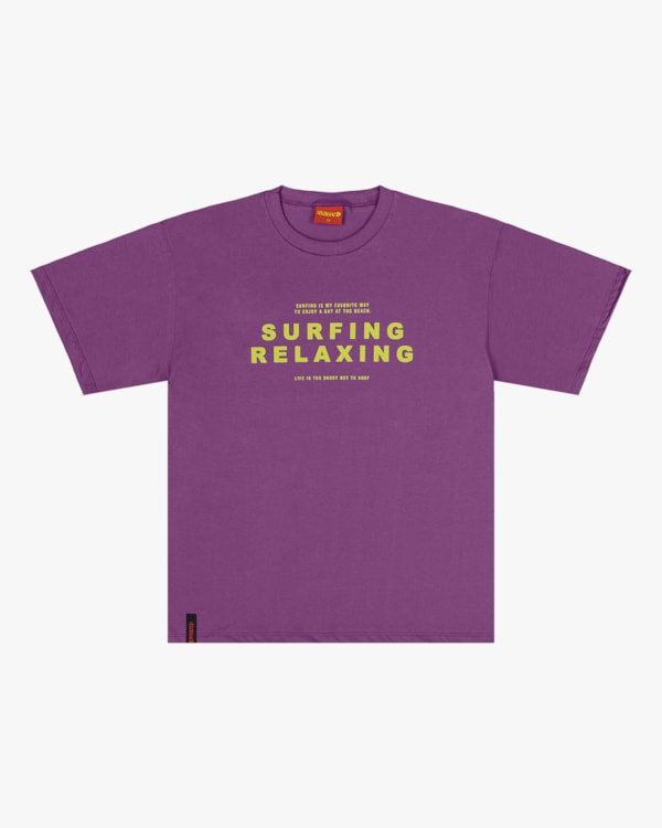 Camiseta Juvenil com Estampa em Meia Malha BaseD Roxo Cristal