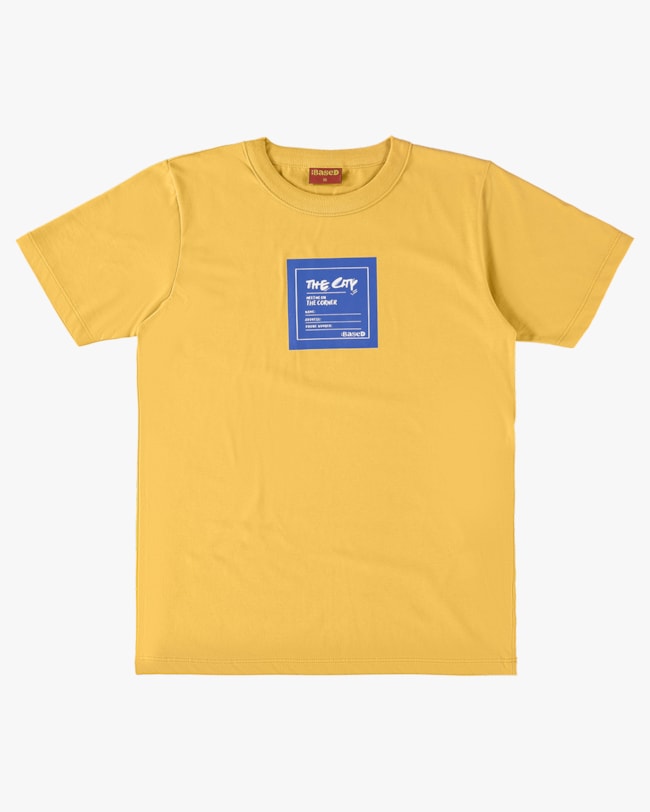 Camiseta Juvenil em Meia Malha Estampa Frontal - BaseD - Mostarda-ab5c22f6-8485-4008-ac10-ba8539a87798