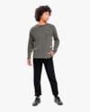 Camiseta Juvenil Manga Longa Masculina com Estampa Relevo - BaseD - Cinza-21ff91b2-d177-4ea4-87cf-abff4014e044