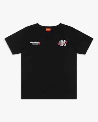 Camiseta Juvenil Masculina com Estampa 3D - BaseD - Preto