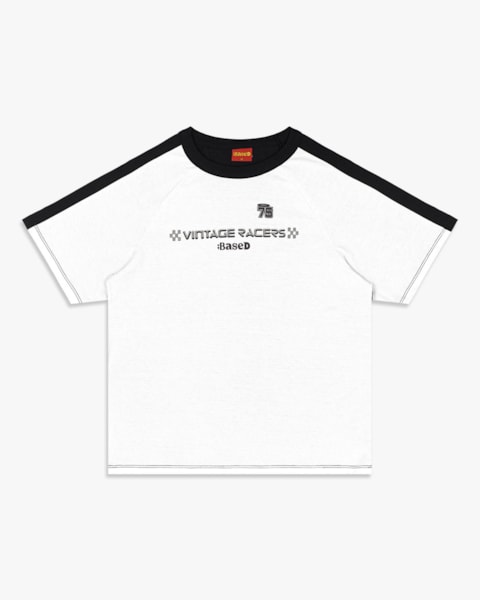 Camiseta Juvenil Masculina com Recorte Contraste - BaseD - Branco