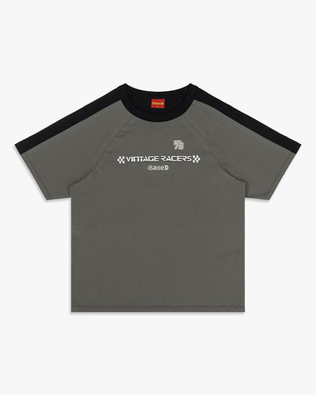 Camiseta Juvenil Masculina com Recorte Contraste - BaseD - Dark Gray-5aafad21-2c62-4630-bdc4-bb0e67ded3ca