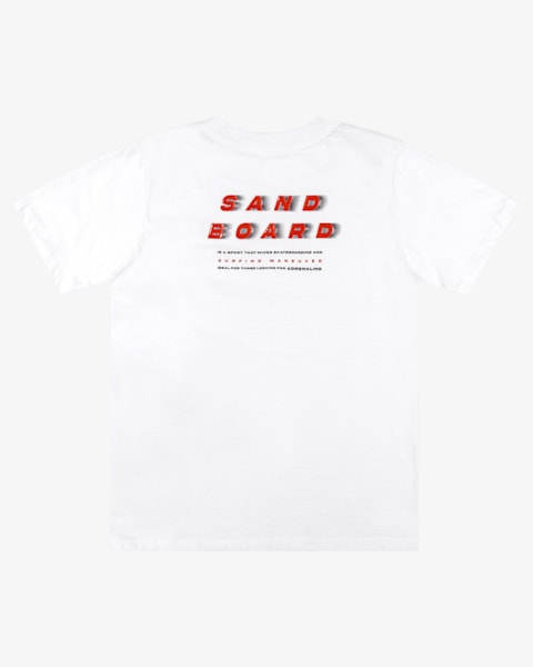 Camiseta Juvenil Masculina em Malha com Estampa Costas - BaseD - Branco