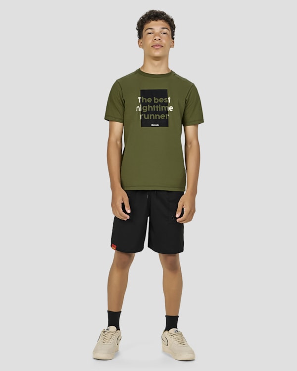 Camiseta Juvenil Masculina em Meia Malha Estampa Frontal - BaseD - Oliveira