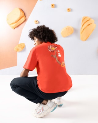 Camiseta Juvenil Masculina Oversized com Estampa Costas - BaseD - Carrot