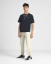 Camiseta Juvenil Oversize em Meia Malha - BaseD - Preto-c254e001-56bb-4d63-afe2-f542099496f6