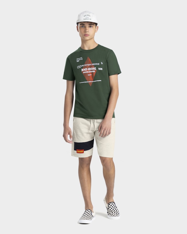 Camiseta Manga Curta Juvenil com Estampa - BaseD - Basílico-eaf848b2-9640-4b8c-b72a-3c605847933c