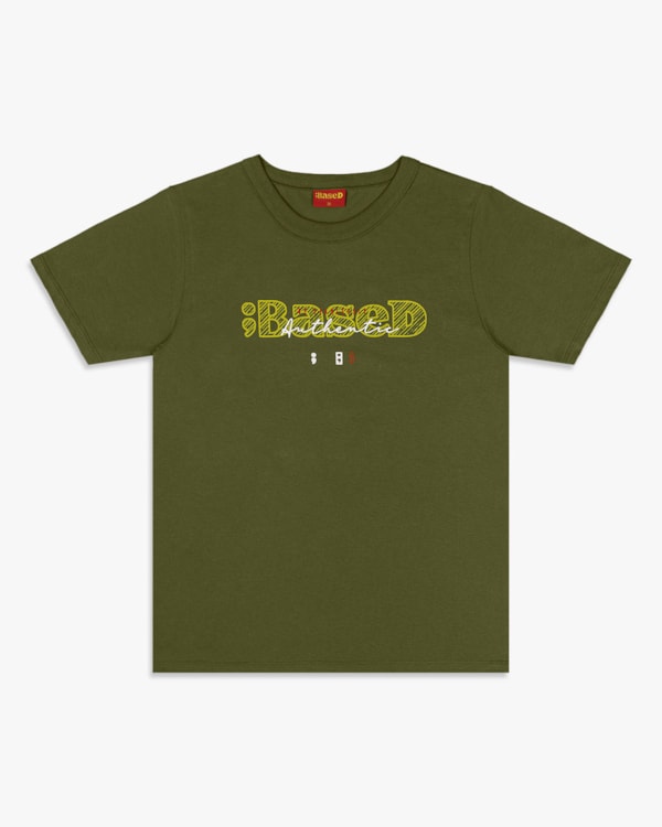 Camiseta Masculina Juvenil com Estampa Relevo - BaseD - Oliveira