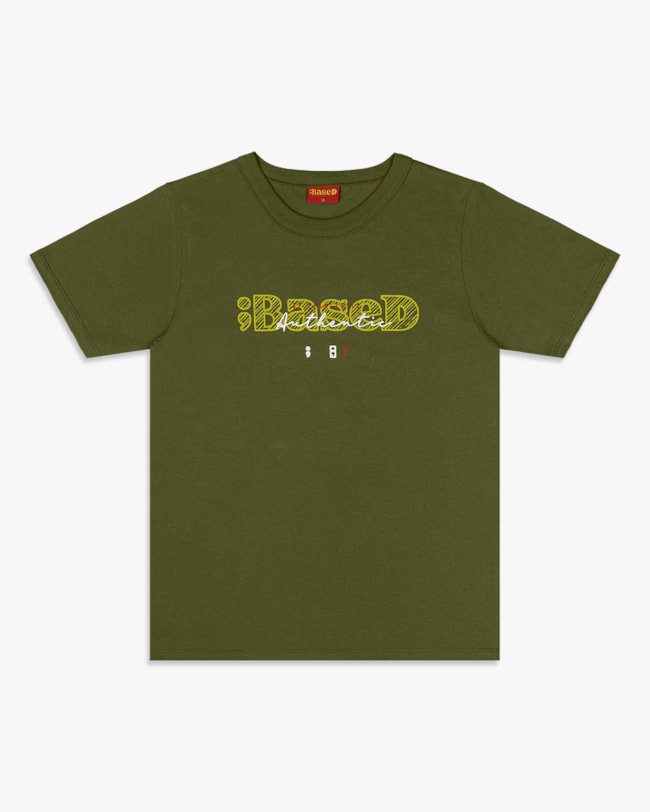 Camiseta Masculina Juvenil com Estampa Relevo - BaseD - Oliveira-055abbce-d504-4430-ad6e-0c69562d39f3