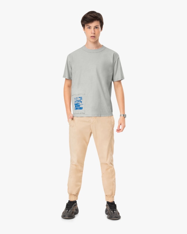 Camiseta Masculina Juvenil com Recorte e Estampa - BaseD - Elegance-1c2f96a1-4be7-4fa0-b1df-0934b338fedc