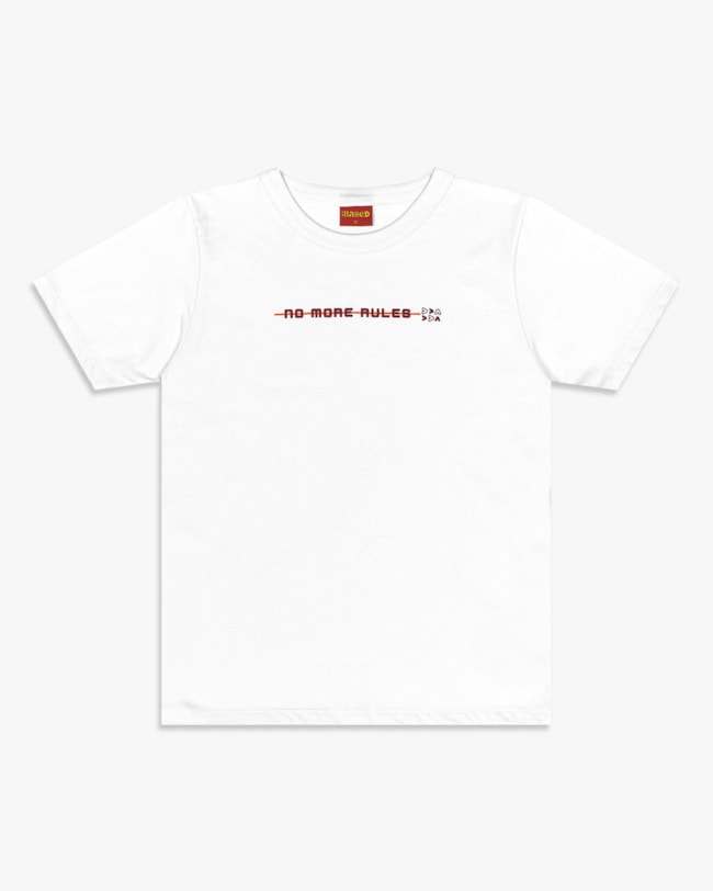 Camiseta Masculina Juvenil em Meia Malha Estampa 3D - BaseD - Branco-d409071d-4ba3-455c-b9f9-395a8cc4f84b