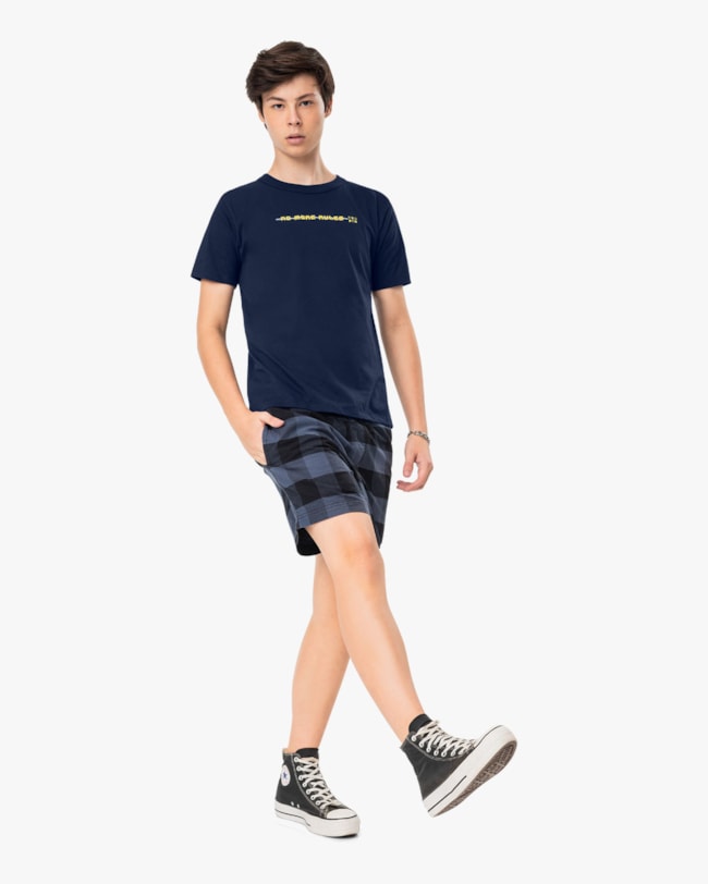 Camiseta Masculina Juvenil em Meia Malha Estampa 3D - BaseD - Oxford-a81218f1-d652-48c4-baab-4071ad22d716