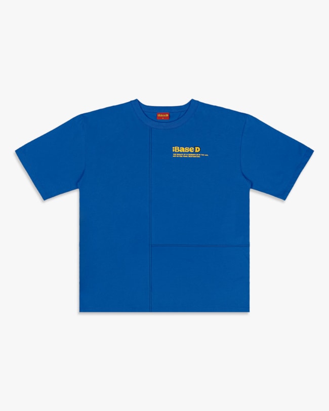 Camiseta Maxi Masculina Juvenil com Recortes - BaseD - Azul Mar-68406c47-de35-4ea2-961a-0955dfe0ffe1